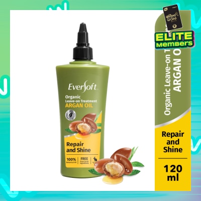 EVERSOFT Smooth and Nourish Organic Leave-on Treatment Argan Oil 120ml