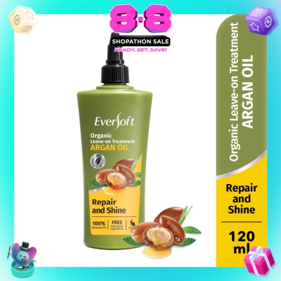 EVERSOFT - Smooth and Nourish Organic Leave-on Treatment Argan Oil 120ml