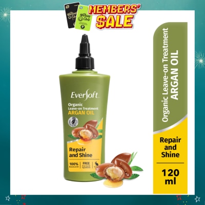 EVERSOFT - Smooth and Nourish Organic Leave-on Treatment Argan Oil 120ml
