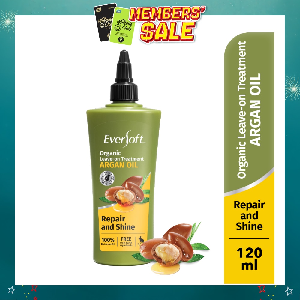 Smooth and Nourish Organic Leave-on Treatment Argan Oil 120ml