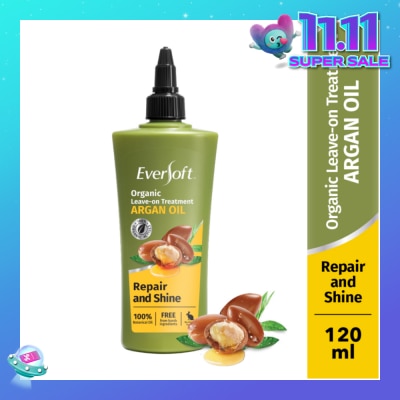 EVERSOFT Smooth and Nourish Organic Leave-on Treatment Argan Oil 120ml