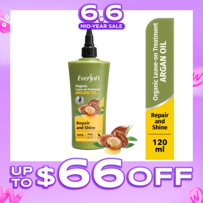 EVERSOFT - Smooth and Nourish Organic Leave-on Treatment Argan Oil 120ml