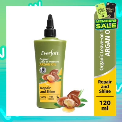 EVERSOFT Smooth and Nourish Organic Leave-on Treatment Argan Oil 120ml