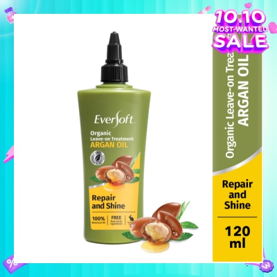 EVERSOFT Smooth and Nourish Organic Leave-on Treatment Argan Oil 120ml