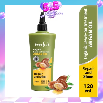 EVERSOFT - Smooth and Nourish Organic Leave-on Treatment Argan Oil 120ml