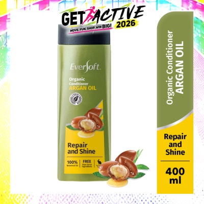 EVERSOFT - Repair and Shine Repair and Shine Organic Conditioner Argan Oil 400ml (Suitable for Frizzy, untamed hair) image