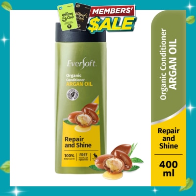 EVERSOFT Repair and Shine Repair and Shine Organic Conditioner Argan Oil 400ml (Suitable for Frizzy, untamed hair) image