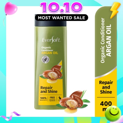 EVERSOFT Repair and Shine Repair and Shine Organic Conditioner Argan Oil 400ml (Suitable for Frizzy, untamed hair) image
