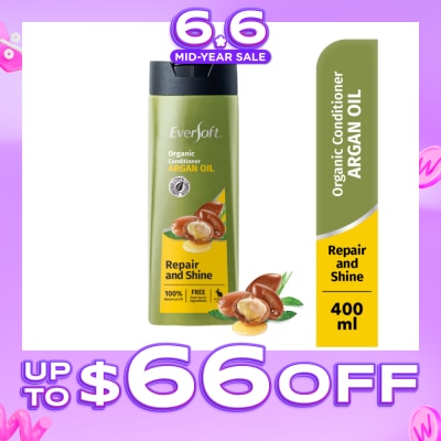 EVERSOFT - Repair and Shine Repair and Shine Organic Conditioner Argan Oil 400ml (Suitable for Frizzy, untamed hair)