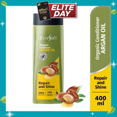 EVERSOFT Repair and Shine Repair and Shine Organic Conditioner Argan Oil 400ml (Suitable for Frizzy, untamed hair) image