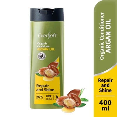 EVERSOFT Repair and Shine Repair and Shine Organic Conditioner Argan Oil 400ml (Suitable for Frizzy, untamed hair)