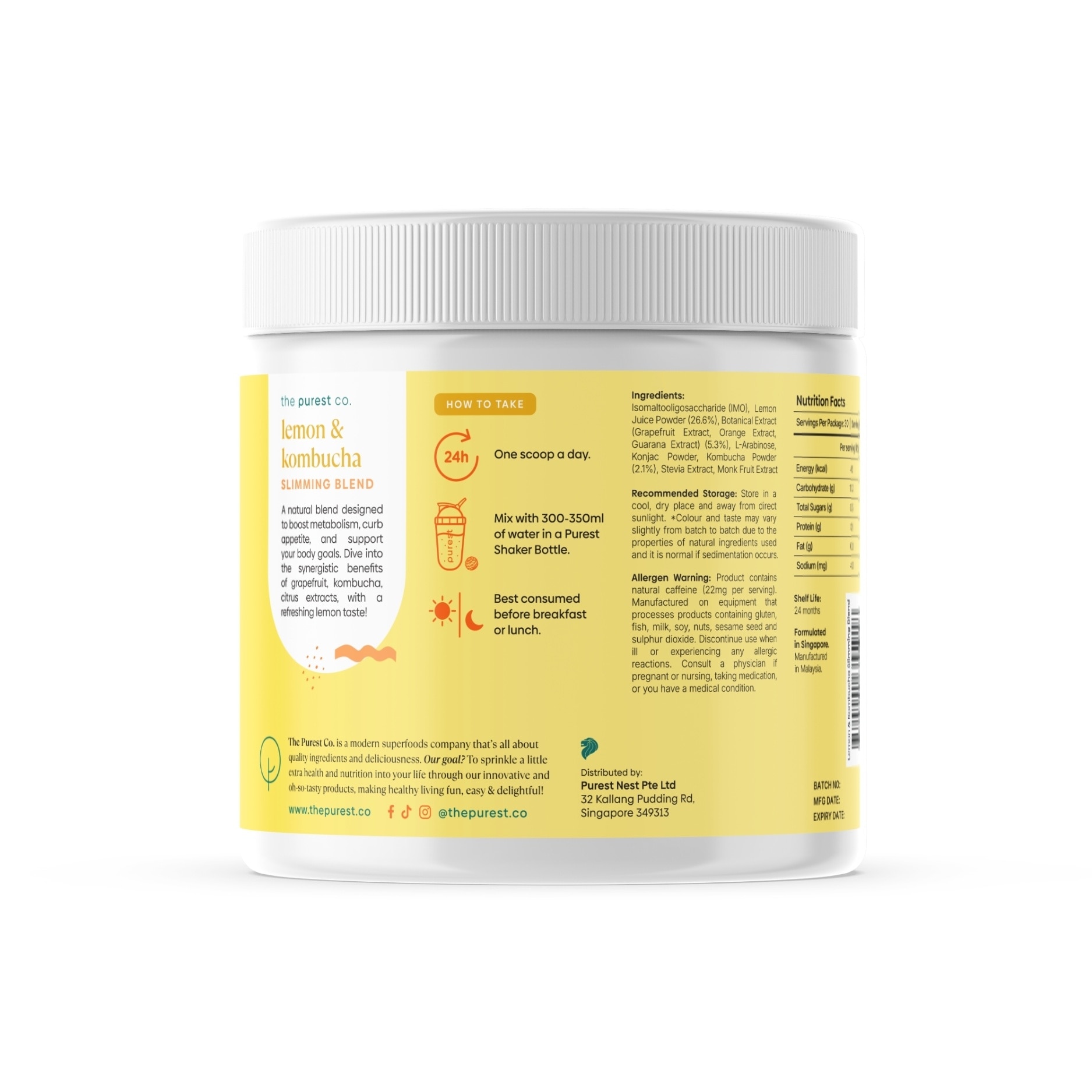 Lemon & Kombucha Slimming Blend 300g