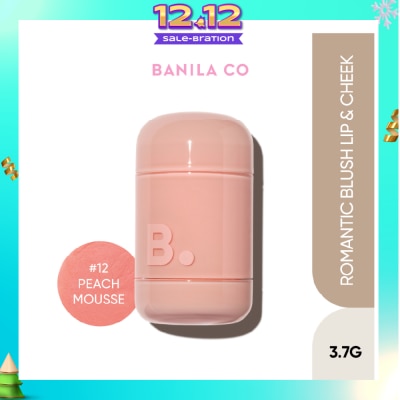 BANILA CO Romantic Blush Lip & Cheek 12 Peach Mousse 3.7g