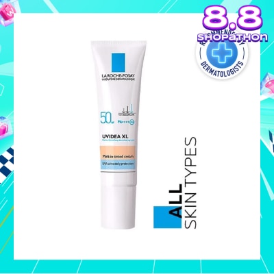 LA ROCHE-POSAY Uvidea Melt-in Tinted Cream SPF50+ (Broad Spectrum UVB & UVA Facial Sunscreen for All Skin Types) 30ml