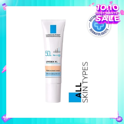 LA ROCHE-POSAY Uvidea Melt-in Tinted Cream SPF50+ (Broad Spectrum UVB & UVA Facial Sunscreen for All Skin Types) 30ml