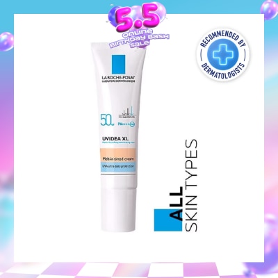LA ROCHE-POSAY - Uvidea Melt-in Tinted Cream SPF50+ (Broad Spectrum UVB & UVA Facial Sunscreen for All Skin Types) 30ml
