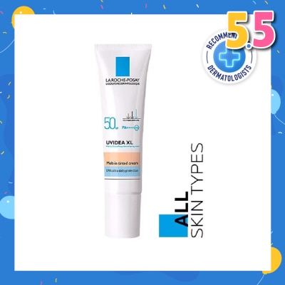 LA ROCHE-POSAY Uvidea Melt-in Tinted Cream SPF50+ (Broad Spectrum UVB & UVA Facial Sunscreen for All Skin Types) 30ml