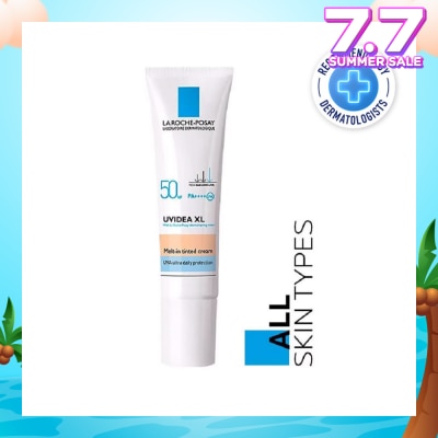 LA ROCHE-POSAY Uvidea Melt-in Tinted Cream SPF50+ (Broad Spectrum UVB & UVA Facial Sunscreen for All Skin Types) 30ml