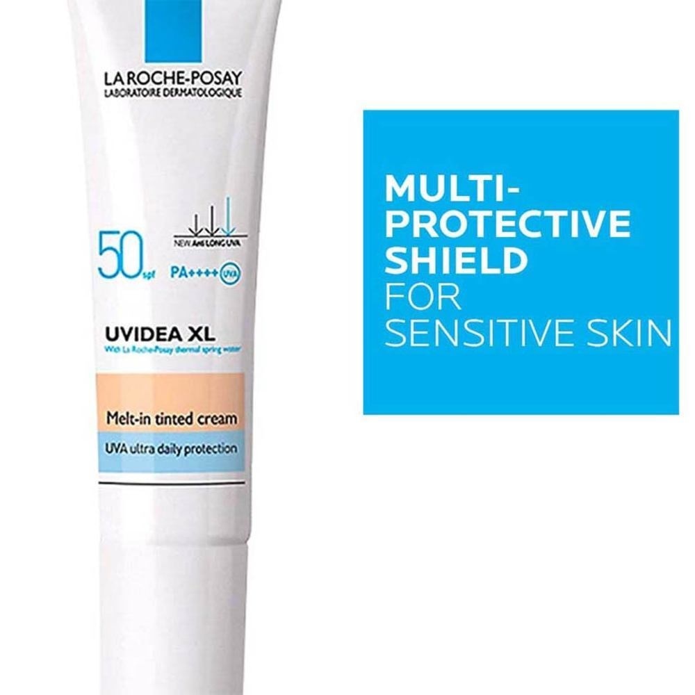 Uvidea Melt-in Tinted Cream SPF50+ (Broad Spectrum UVB & UVA Facial Sunscreen for All Skin Types) 30ml