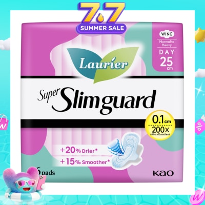 LAURIER - Super Slimguard Day Wing Sanitary Pad 25cm 16s