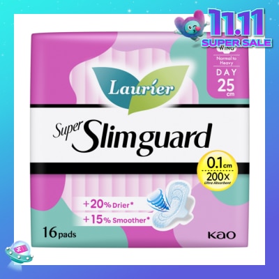 LAURIER Super Slimguard Day Wing Sanitary Pad 25cm 16s