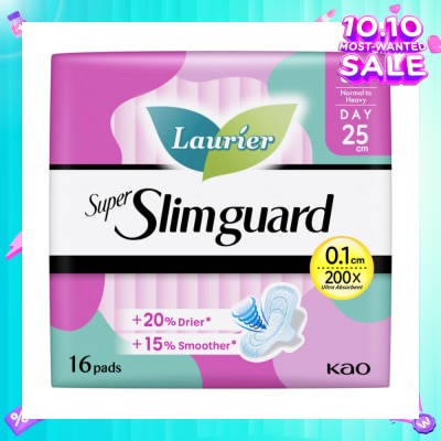 LAURIER Super Slimguard Day Wing Sanitary Pad 25cm 16s