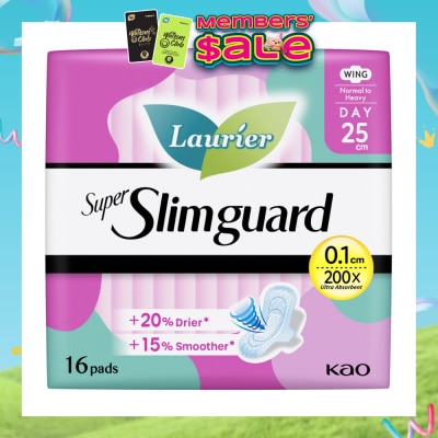 LAURIER - Super Slimguard Day Wing Sanitary Pad 25cm 16s