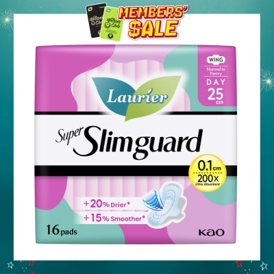 LAURIER - Super Slimguard Day Wing Sanitary Pad 25cm 16s