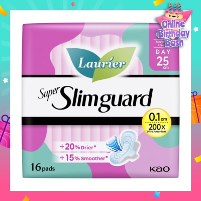 LAURIER Super Slimguard Day Wing Sanitary Pad 25cm 16s