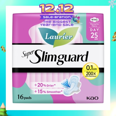 LAURIER Super Slimguard Day Wing Sanitary Pad 25cm 16s