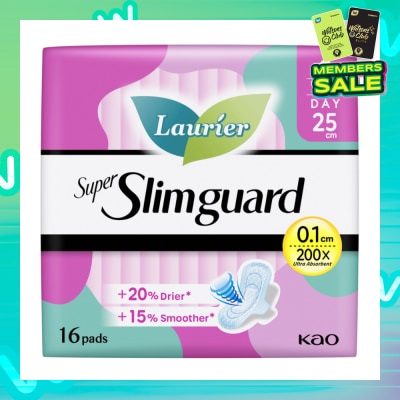 LAURIER Super Slimguard Day Wing Sanitary Pad 25cm 16s