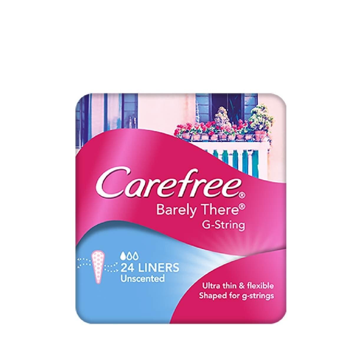 Barely There G-string Unscented Panty Liners 24s