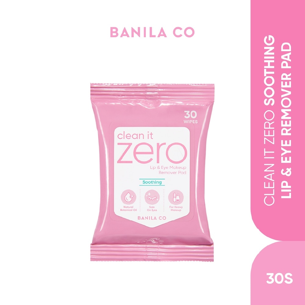 Clean it Zero Soothing Lip & Eye Remover Pad 30s