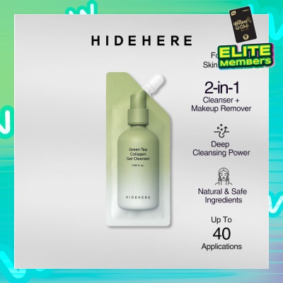 HIDEHERE Green Tea Collagen Gel Cleanser 25ml
