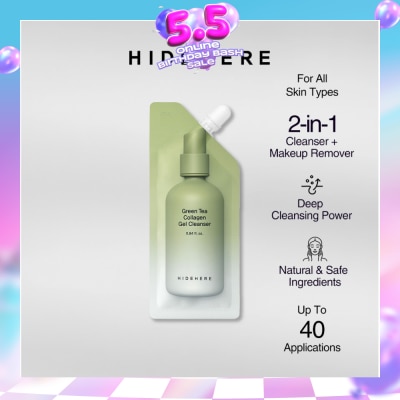 HIDEHERE - Green Tea Collagen Gel Cleanser 25ml