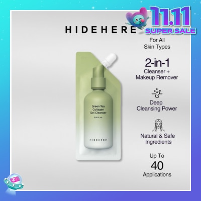 HIDEHERE Green Tea Collagen Gel Cleanser 25ml