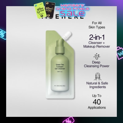 HIDEHERE Green Tea Collagen Gel Cleanser 25ml