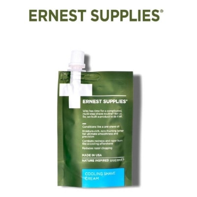 ERNEST SUPPLIES Nature Inspired Cooling Shave Cream (Tech Pack) 89ml