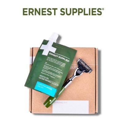 ERNEST SUPPLIES [XMAS GIFT] Cool Shaving Box Kit Packset consists Triple Blade Razor 1s + Cooling Shave Cream Tech Pack 89ml