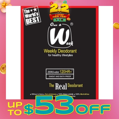 ONCE A WEEK Weekly Deodorant 3s