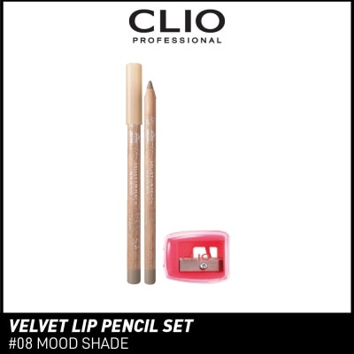 CLIO Velvet Lip Pencil Set 07 Fig Brick 1.45g