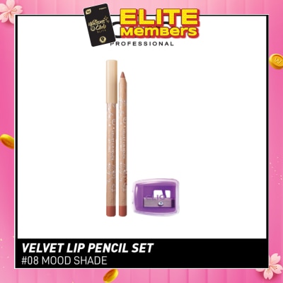 CLIO Velvet Lip Pencil Set 08 Mood Shade 1.45g