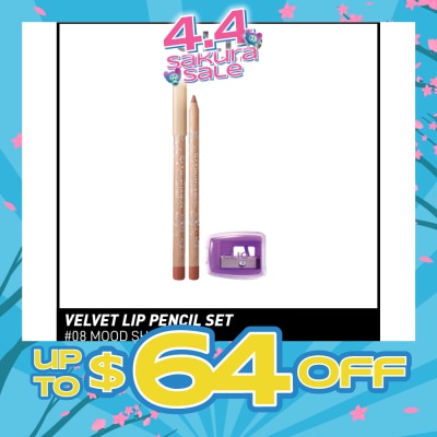 CLIO - Velvet Lip Pencil Set 08 Mood Shade 1.45g