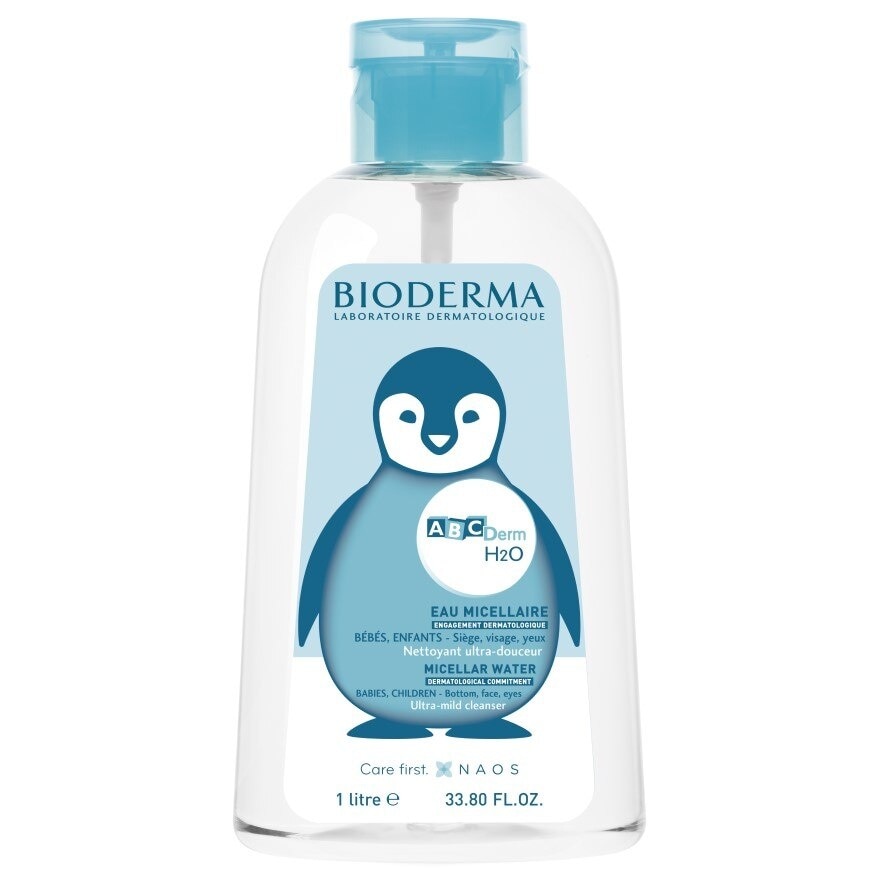 ABCDerm H2O Ultra-Gentle Non-Rinse Micellar Water (Babies and Children's Skin) 1L