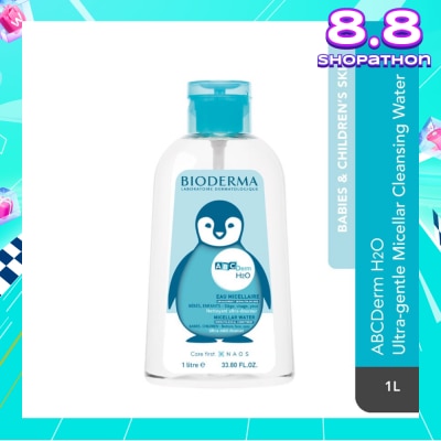 ABCDERM ABCDerm H2O Ultra-Gentle Non-Rinse Micellar Water (Babies and Children's Skin) 1L