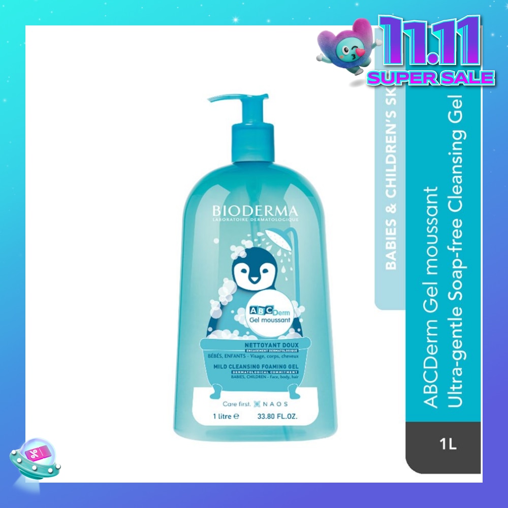 Gel Moussant Ultra-Gentle Soap-Free Face and Body Cleansing Gel 1L