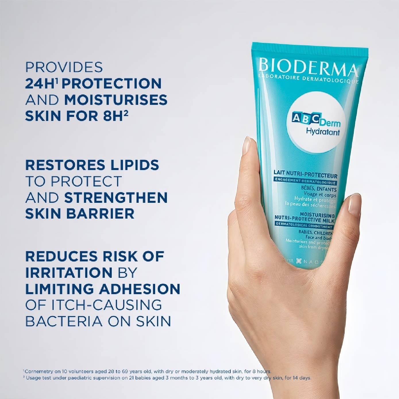 ABCDERM Hydratant Nutri-Protective Face and Body Moisturiser (Babies and Children's Skin) 200ml image