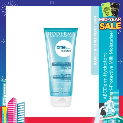 ABCDERM ABCDerm Hydratant Nutri-Protective Face and Body Moisturiser (Babies and Children's Skin) 200ml