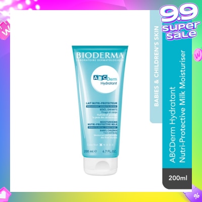 ABCDERM ABCDerm Hydratant Nutri-Protective Face and Body Moisturiser (Babies and Children's Skin) 200ml