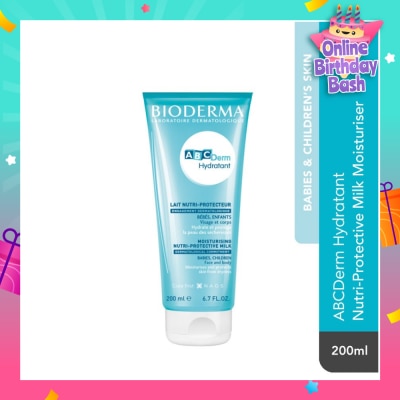 ABCDERM ABCDerm Hydratant Nutri-Protective Face and Body Moisturiser (Babies and Children's Skin) 200ml